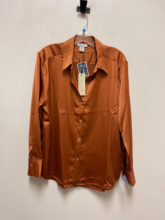 Blouse Long Sleeve By Rachel Zoe In Orange, Size: Xl