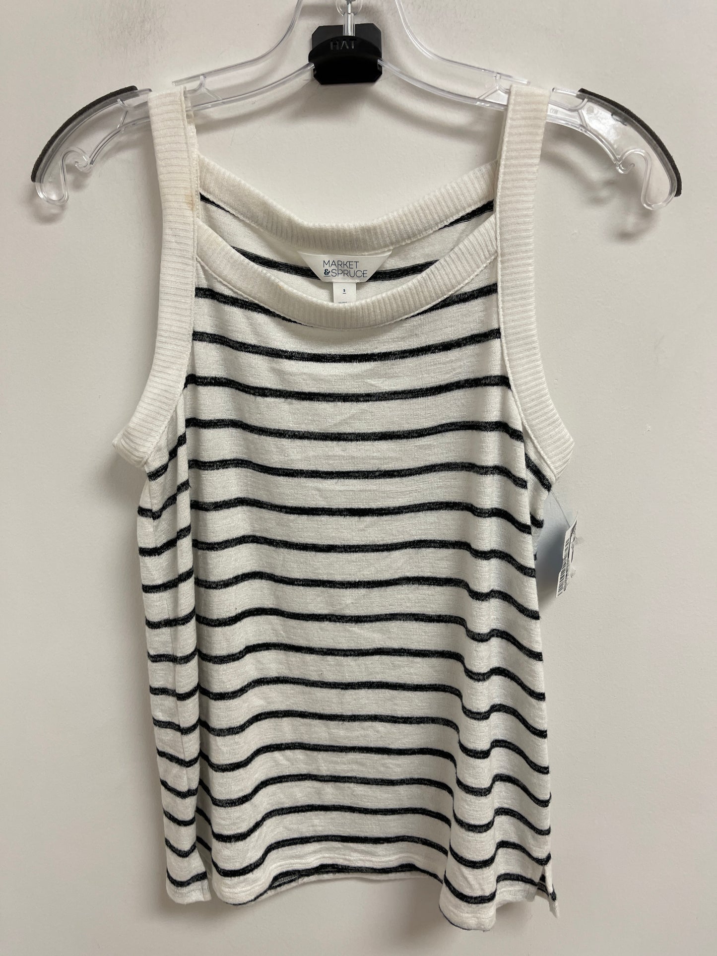 Top Sleeveless By Market & Spruce In Black & White, Size: S