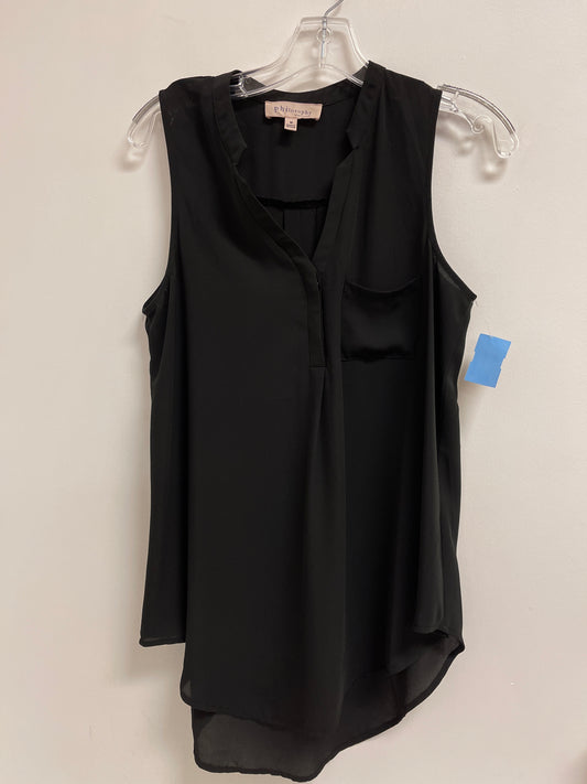 Top Sleeveless By Philosophy In Black, Size: M