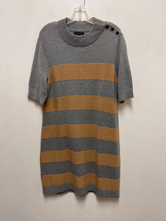 Dress Casual Midi By Tommy Hilfiger In Grey, Size: Xl