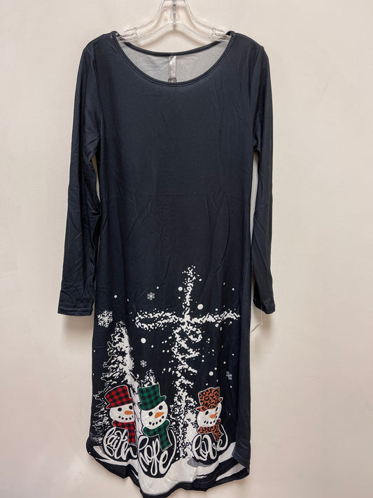 Dress Casual Midi By Clothes Mentor In Grey, Size: L