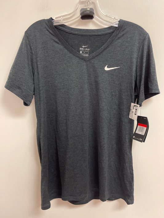 Athletic Top Short Sleeve By Nike Apparel In Grey, Size: L