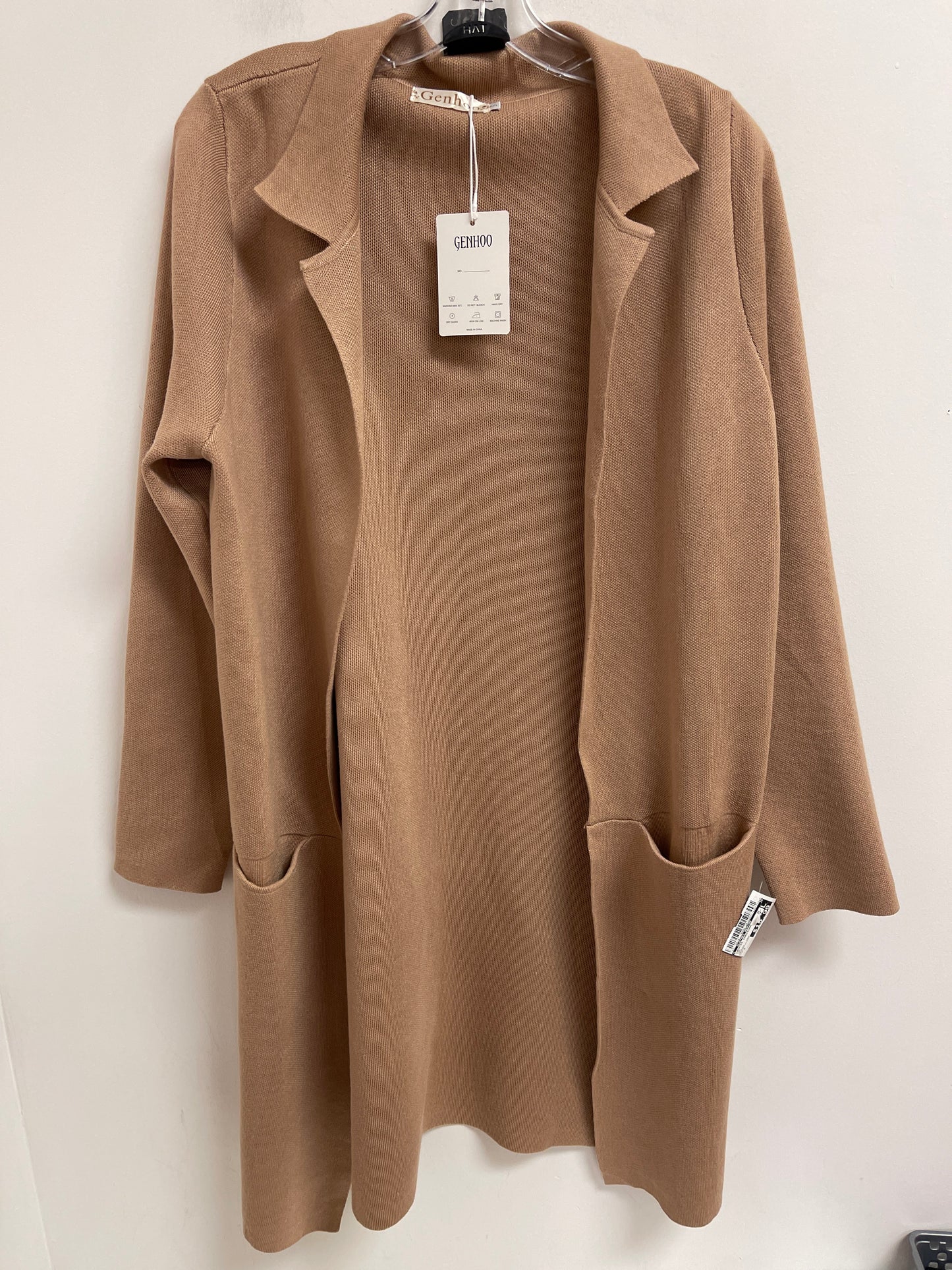 Sweater Cardigan By Clothes Mentor In Tan, Size: S