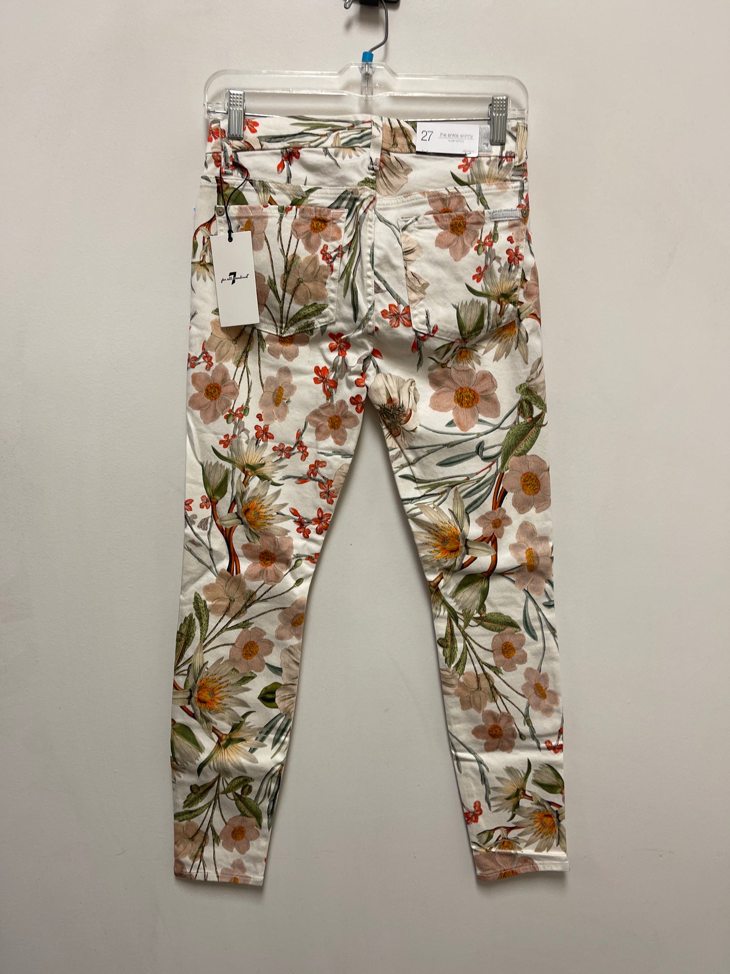 Jeans Skinny By 7 For All Mankind In Floral Print, Size: 4