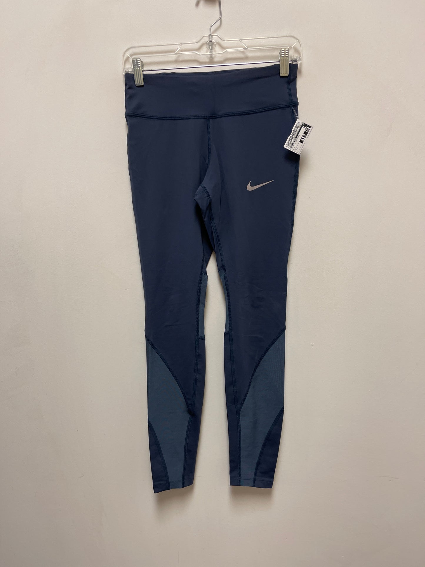 Athletic Leggings By Nike Apparel In Blue, Size: S