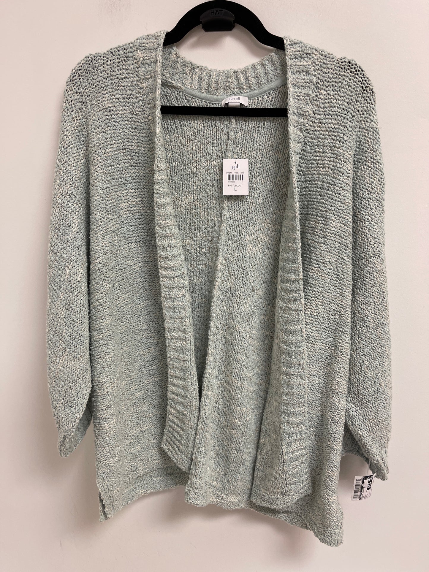 Sweater Cardigan By Pure Jill In Blue, Size: L