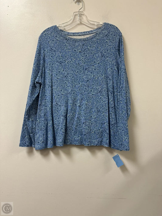 Top Long Sleeve By J. Jill In Blue, Size: Xl