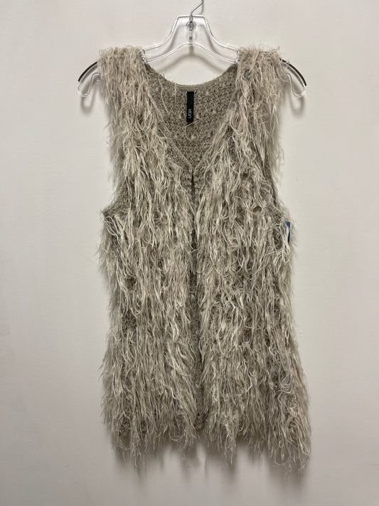 Vest Faux Fur & Sherpa By Elan In Grey, Size: S