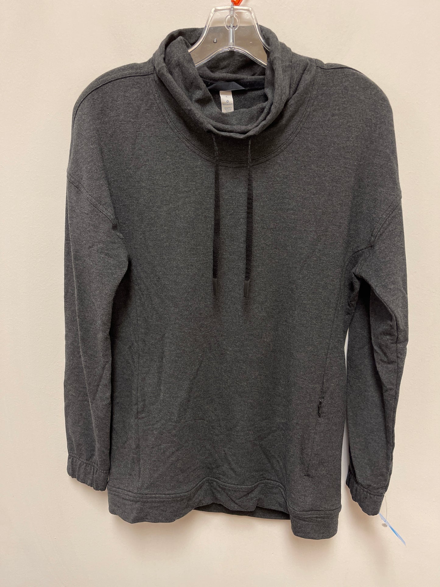 Athletic Sweatshirt Collar By Lululemon In Grey, Size: S