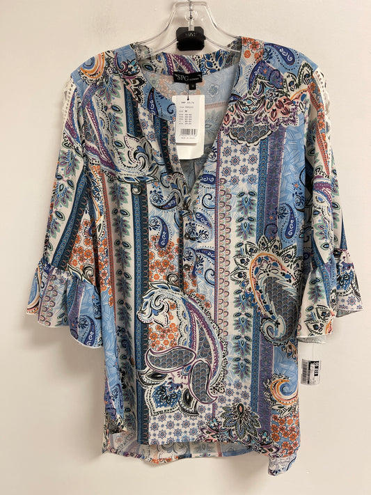 Top Long Sleeve By Clothes Mentor In Blue, Size: M