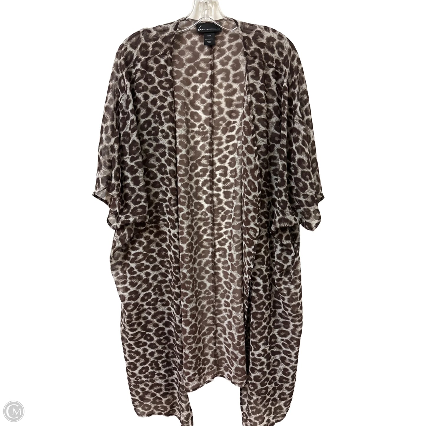 Kimono By Lane Bryant In Animal Print, Size: 2x
