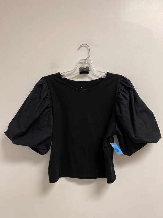 Top Short Sleeve By A New Day In Black, Size: S