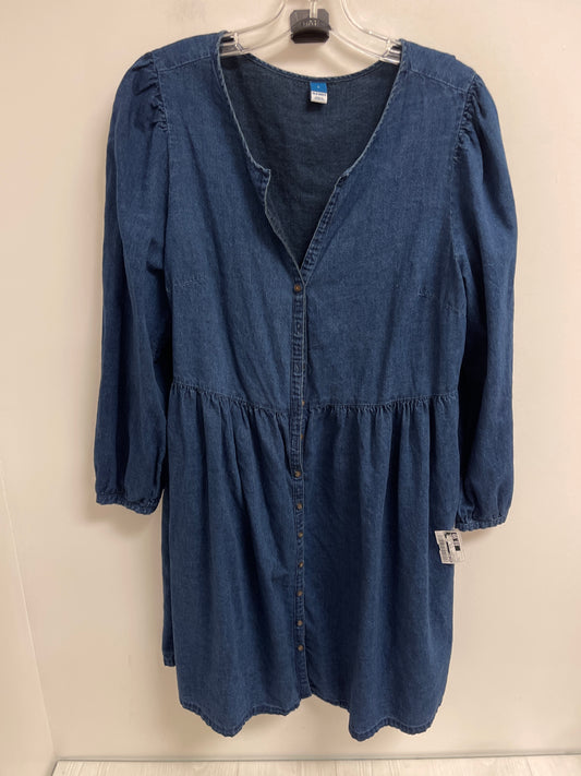 Dress Casual Short By Old Navy In Blue Denim, Size: L
