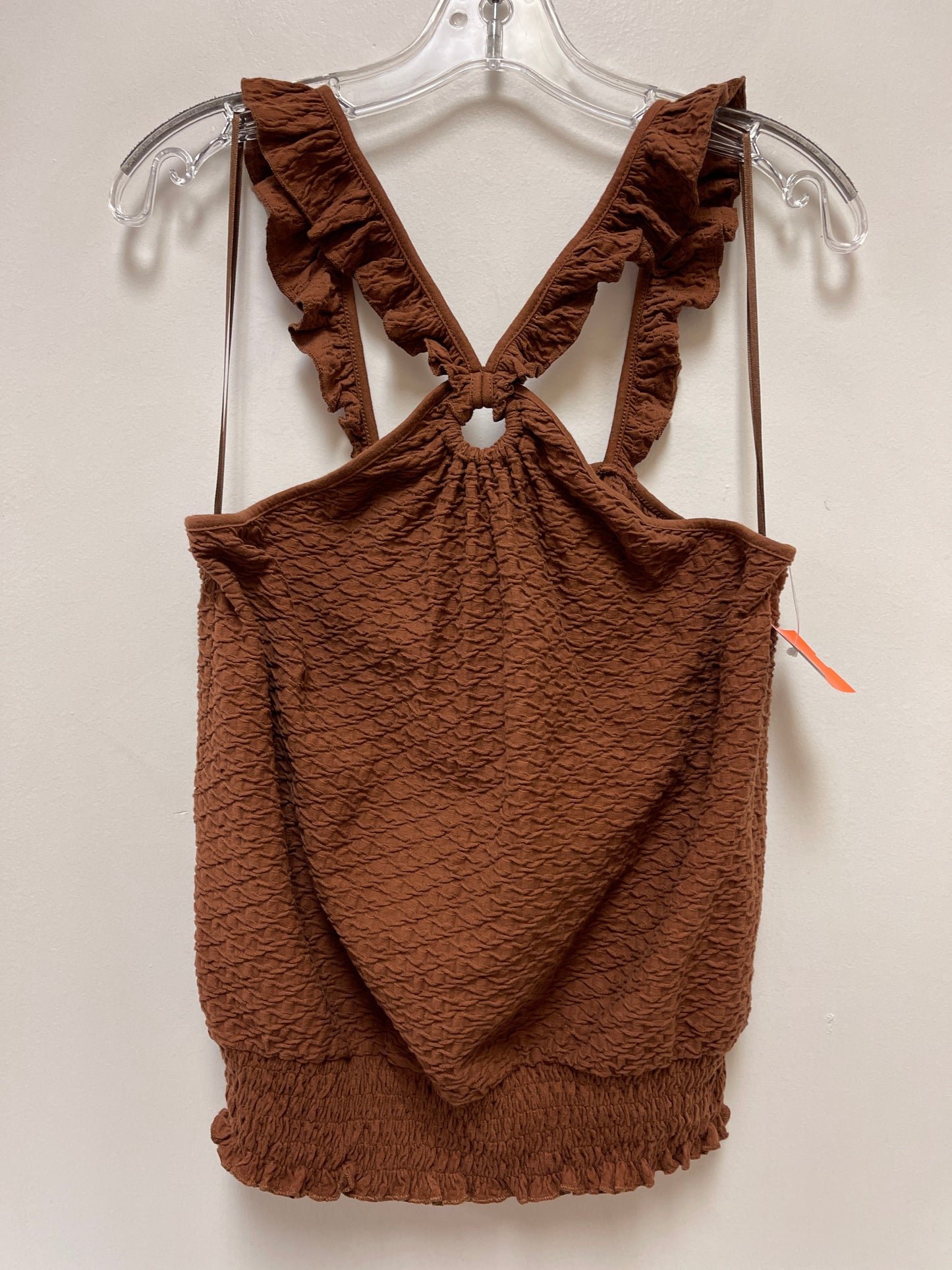 Top Sleeveless By Anthropologie In Brown, Size: L