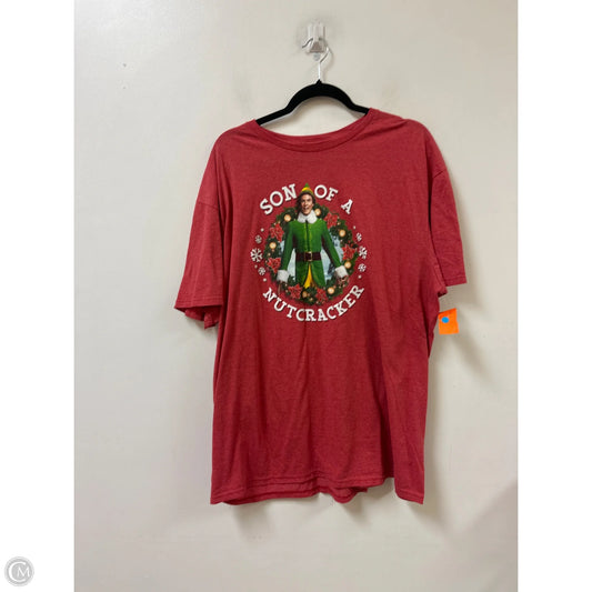 Top Short Sleeve By Clothes Mentor In Red, Size: 2x