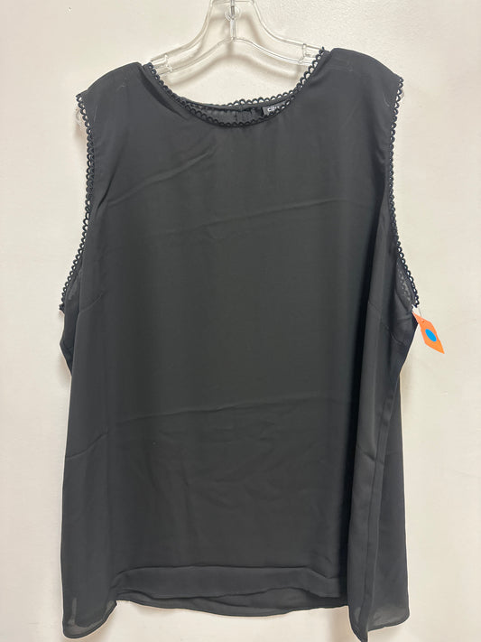 Top Sleeveless By City Chic In Black, Size: 3x