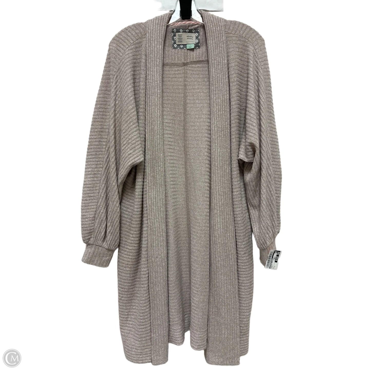 Sweater Cardigan By Saturday/sunday In Taupe, Size: S