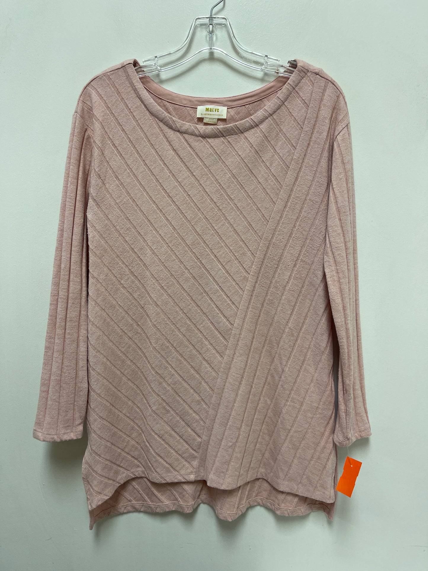 Tunic Long Sleeve By Maeve In Pink, Size: M