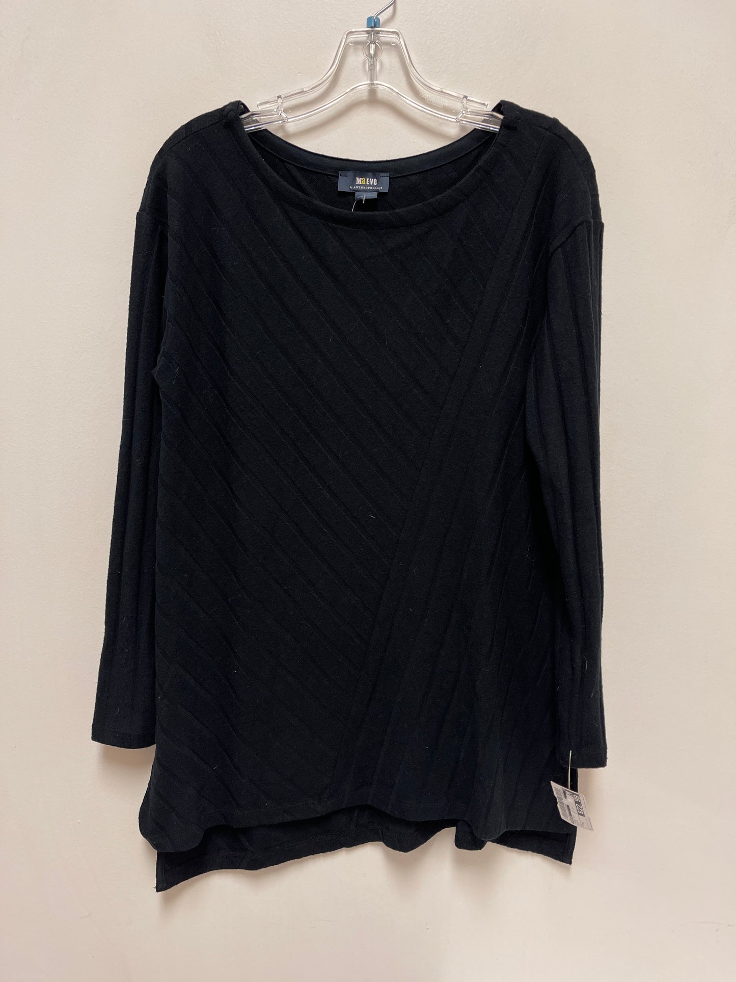 Tunic Long Sleeve By Maeve In Black, Size: M