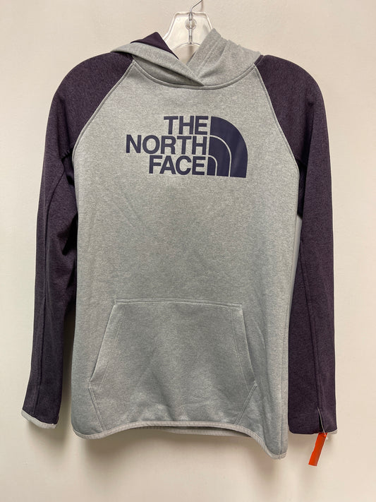 Athletic Sweatshirt Hoodie By The North Face In Grey, Size: S