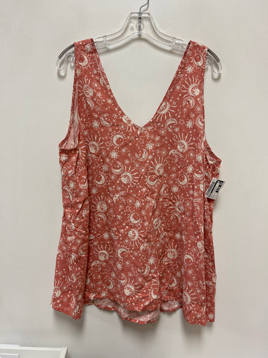 Top Sleeveless By Torrid In Peach, Size: 2x