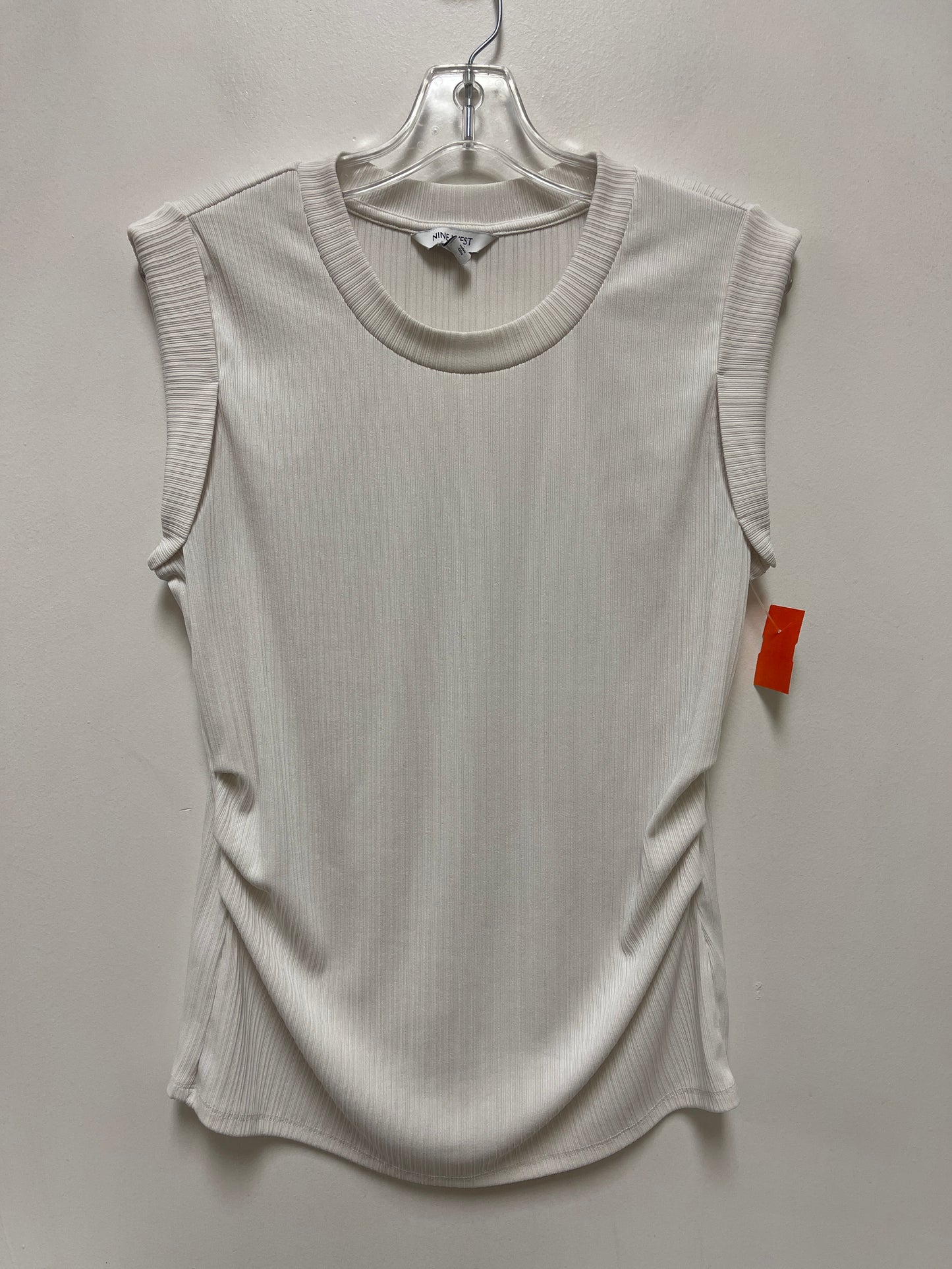 Top Sleeveless By Nine West In White, Size: L