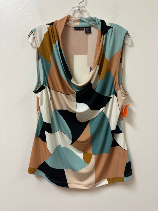 Top Sleeveless By T Tahari In Multi-colored, Size: Xl