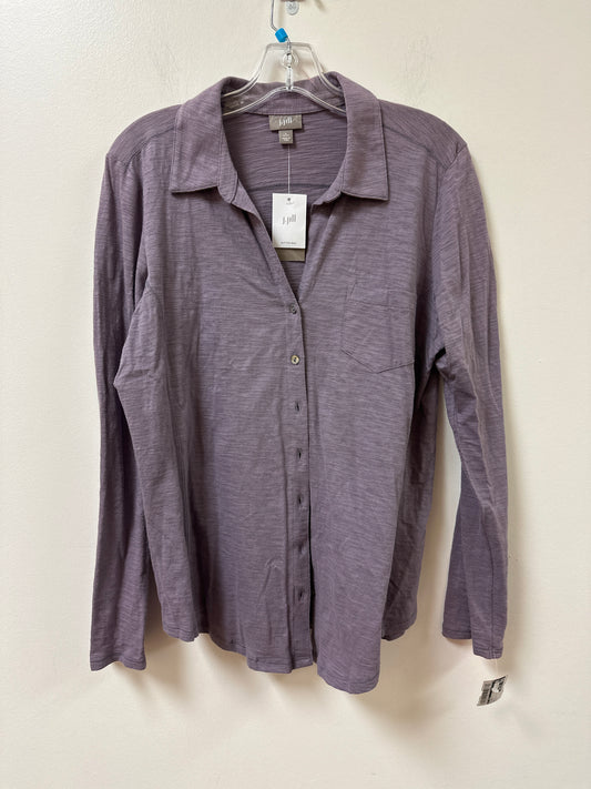 Blouse Long Sleeve By J. Jill In Purple, Size: L