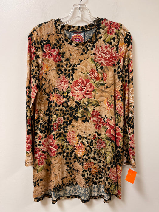 Tunic Long Sleeve By Johnny Was In Animal Print, Size: S