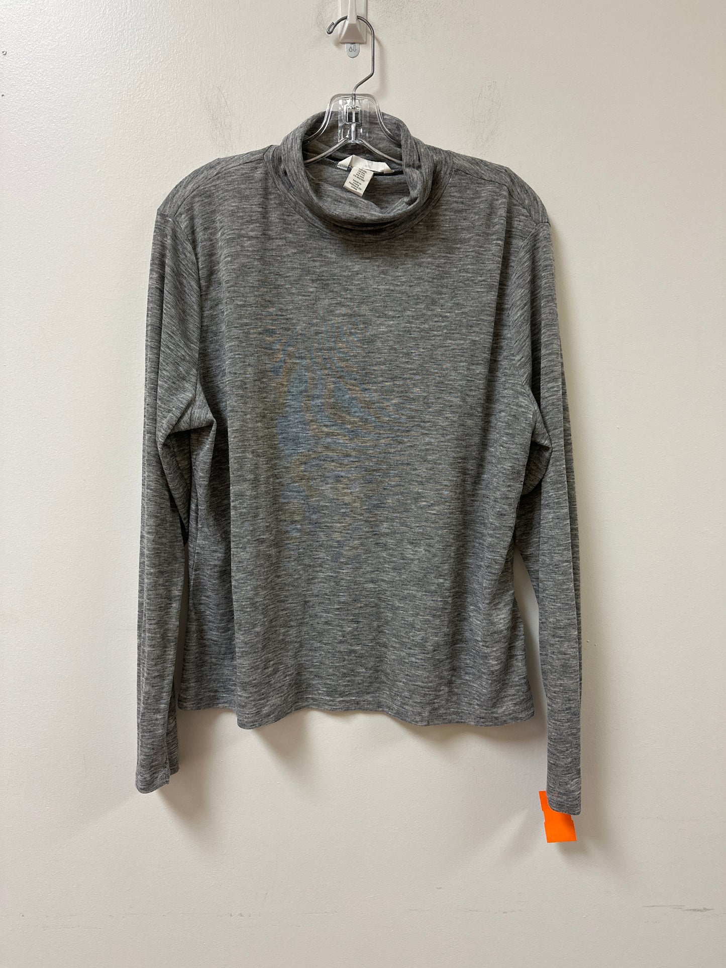 Top Long Sleeve By H&m In Grey, Size: 2x