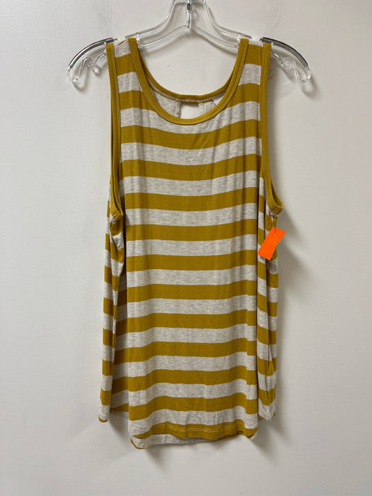 Top Sleeveless By Cabi In Yellow, Size: L