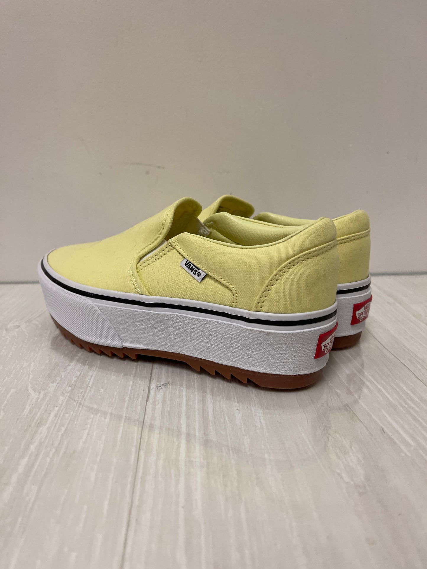 Shoes Sneakers Platform By Vans In Yellow, Size: 7.5