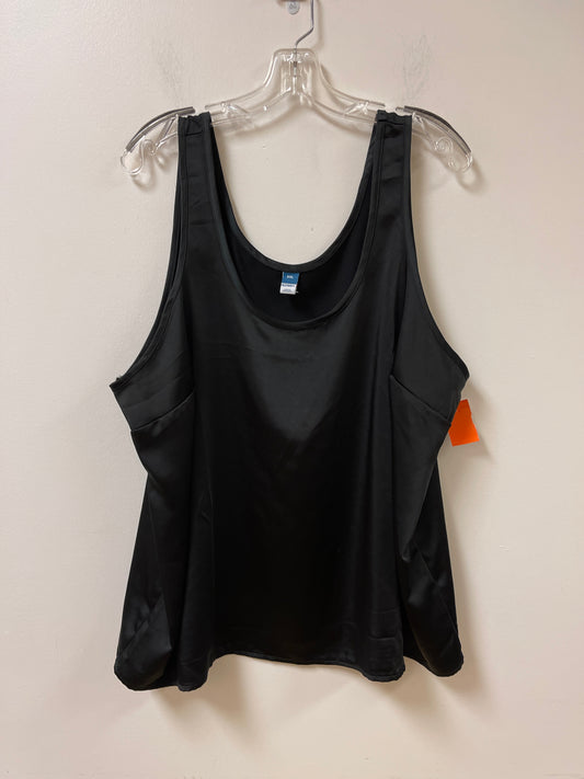 Top Sleeveless By Old Navy In Black, Size: 1x