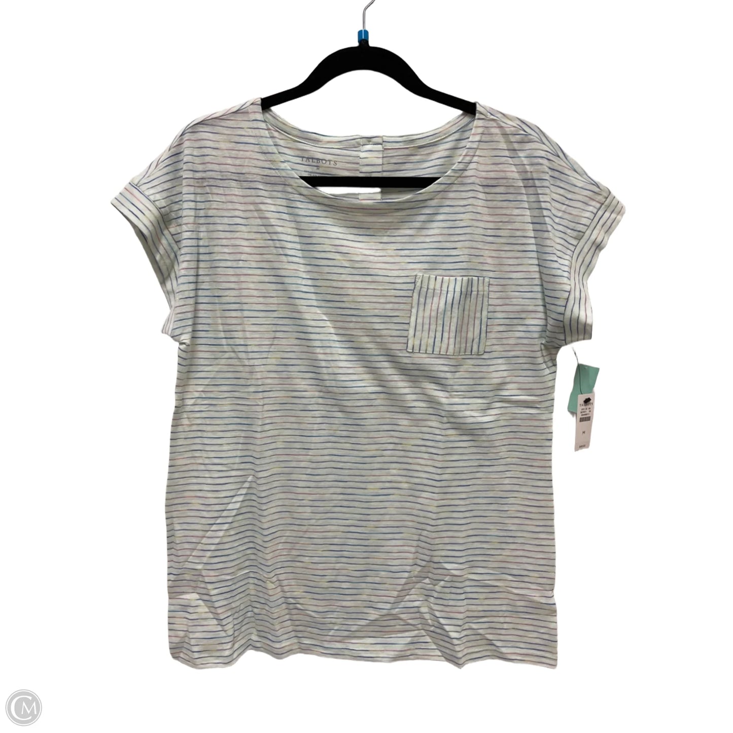 Top Short Sleeve By Talbots In Green, Size: M