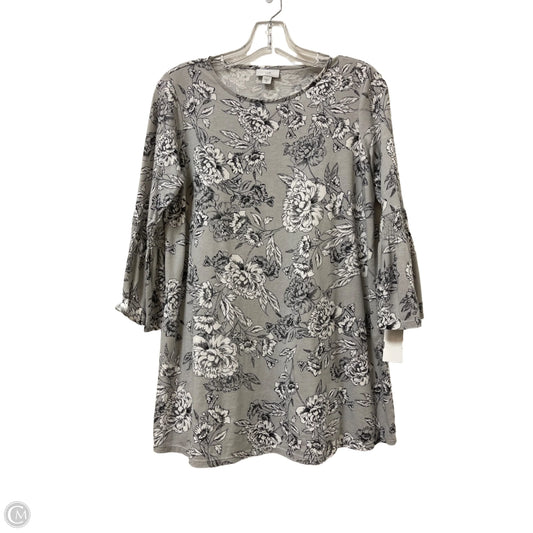 Tunic Long Sleeve By J. Jill In Grey, Size: Xs