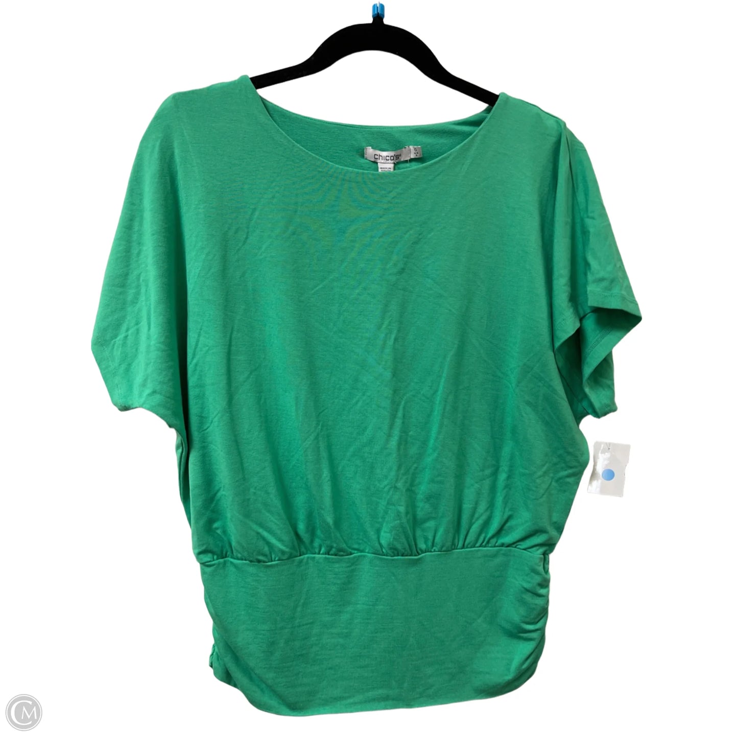 Top Short Sleeve By Chicos In Green, Size: S