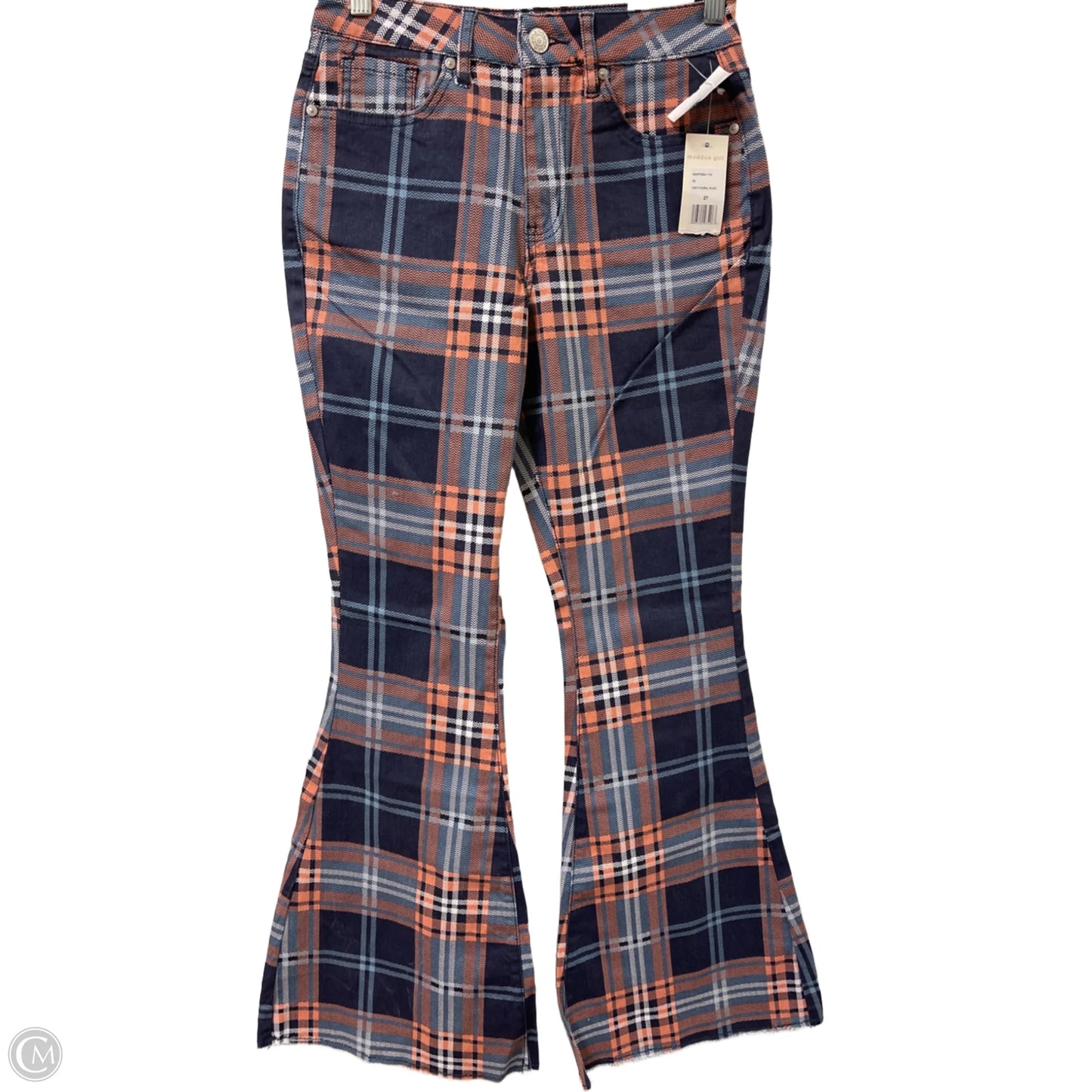 Pants Wide Leg By Madden Girl In Plaid Pattern, Size: 4