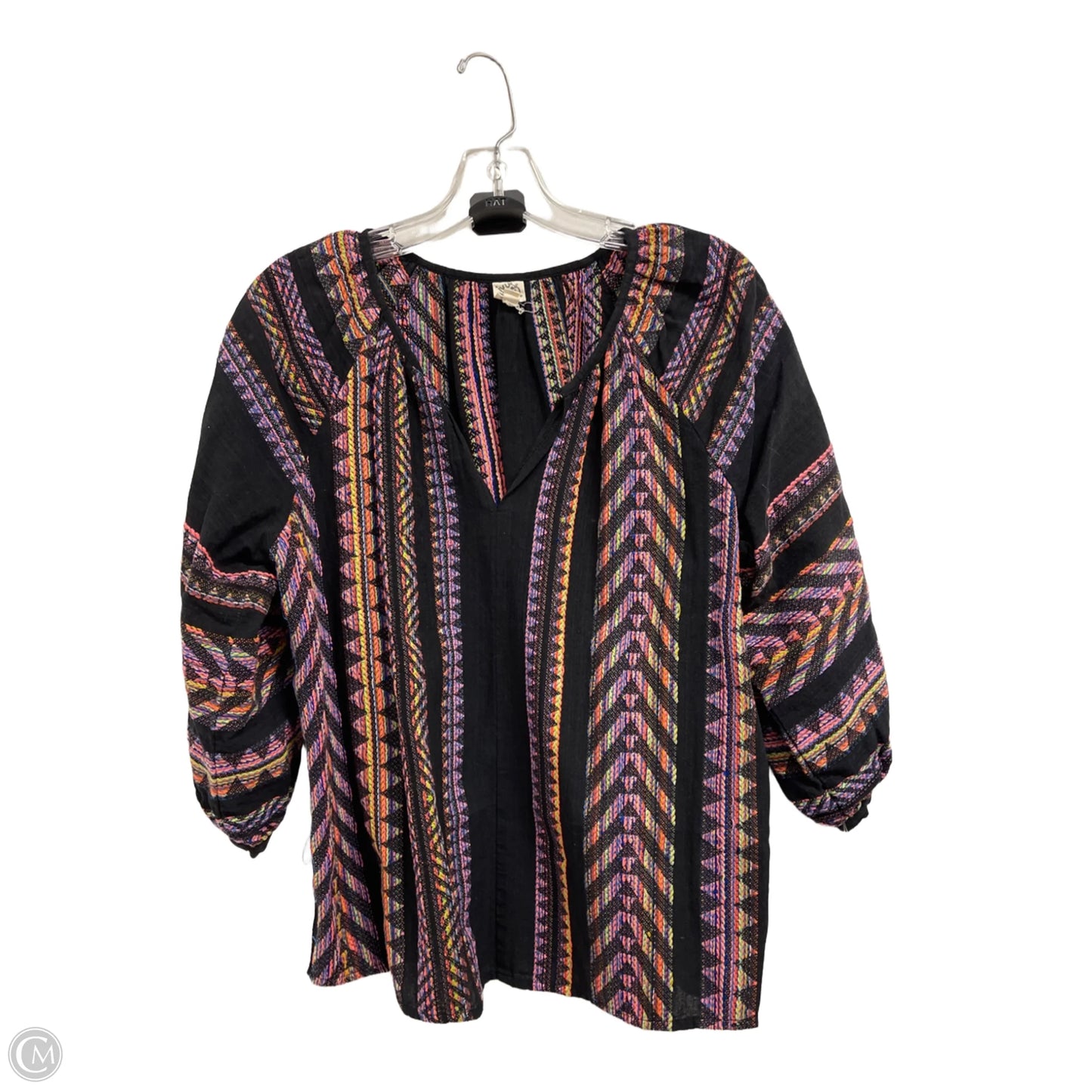 Top Long Sleeve By Ivy Jane In Black, Size: S