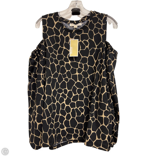 Top Long Sleeve By Michael By Michael Kors In Black, Size: L