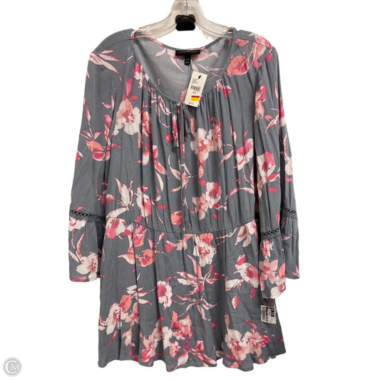 Top Long Sleeve By Lane Bryant In Grey, Size: 2x