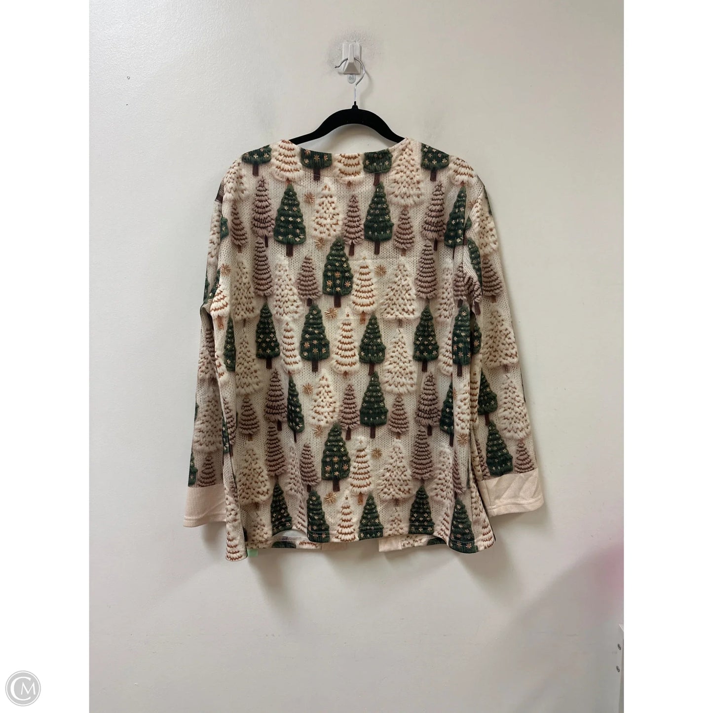 Sweater Cardigan By Clothes Mentor In Cream, Size: Xl