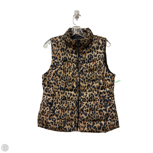 Vest Puffer & Quilted By Gap In Animal Print, Size: S