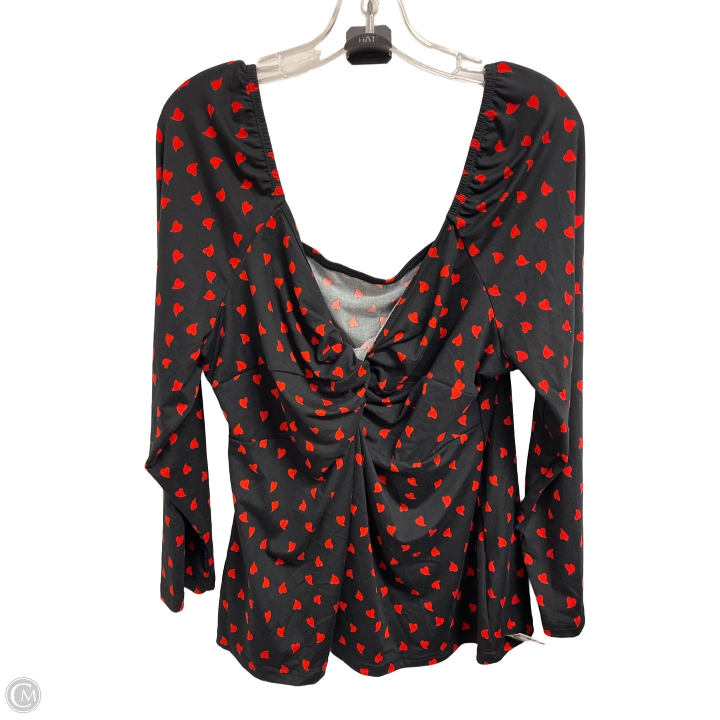 Top Long Sleeve By Shein In Black, Size: 3x