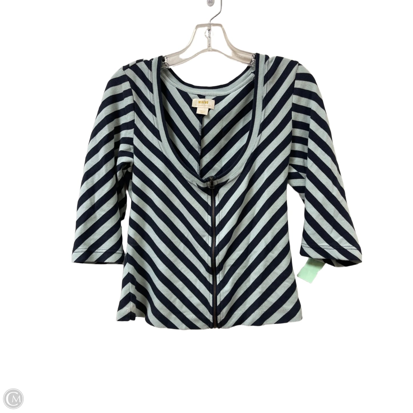 Top Long Sleeve By Maeve In Blue, Size: S