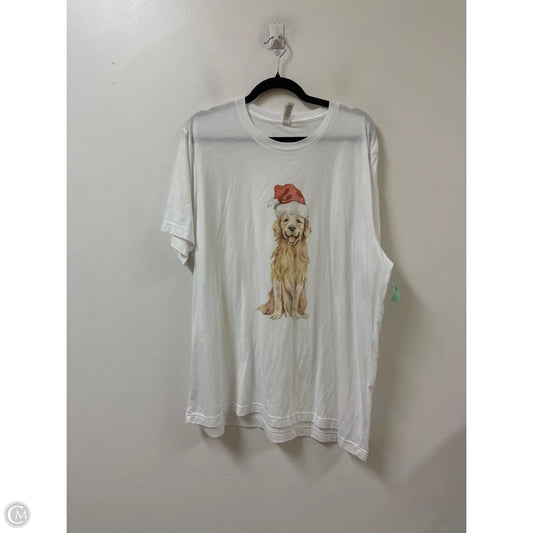 Top Short Sleeve By Canvasback In White, Size: 2x