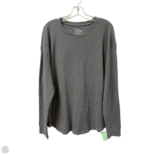 Top Long Sleeve By Time And Tru In Grey, Size: 3x