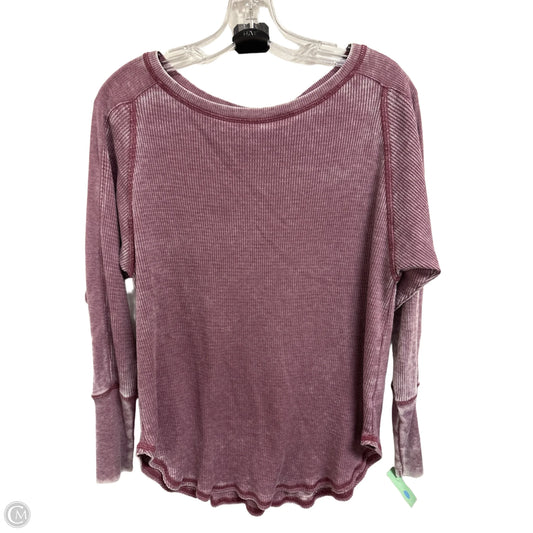 Top Long Sleeve By Treasure And Bond In Purple, Size: Xs