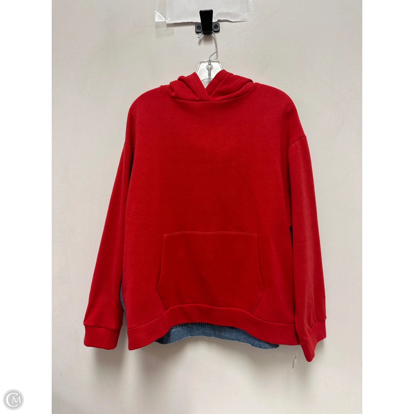 Sweatshirt Hoodie By Zara In Red, Size: S