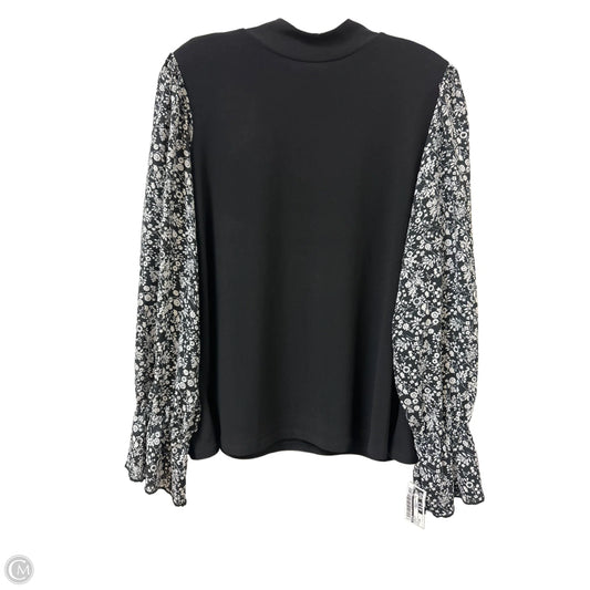 Top Long Sleeve By Cece In Black, Size: 1x