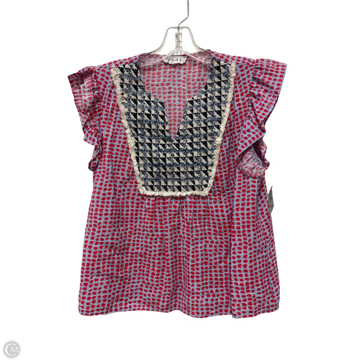 Top Short Sleeve By Thml In Red, Size: S